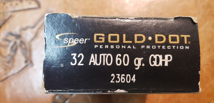 (image for) Speer Gold Dot 32 Auto 60 Gr Ammunition