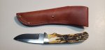 (image for) Bear and Son Stag Bone Skinner Knife with Sheath