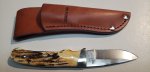 (image for) Bear and Son Stag Bone Skinner Knife with Sheath