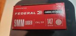 (image for) Federal American Eagle 9mm 147 Gr Ammo