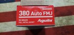 (image for) Aguila .380 FMJ Ammo