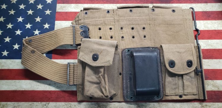 (image for) USGI WWI Era Bar Ammo Belt with Stock Cup