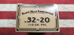 (image for) Black Hills 32-20 Ammo