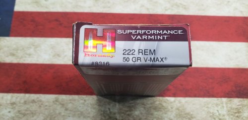 (image for) Hornady Superformance .222remington VMAX ammo