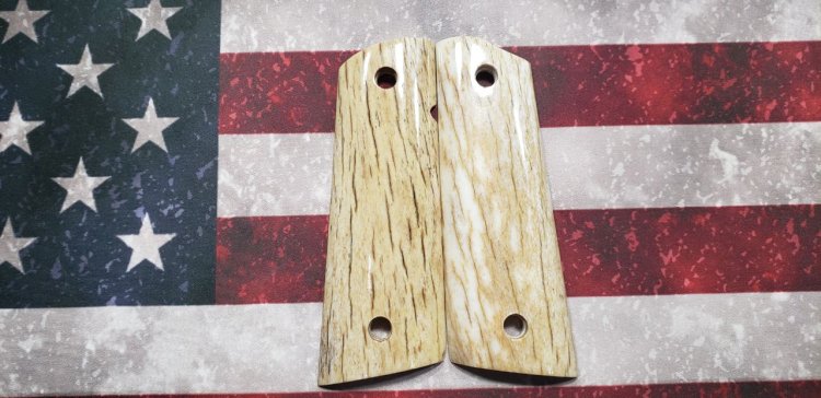 (image for) Austin Originals Giraffe Bone Grips for 1911