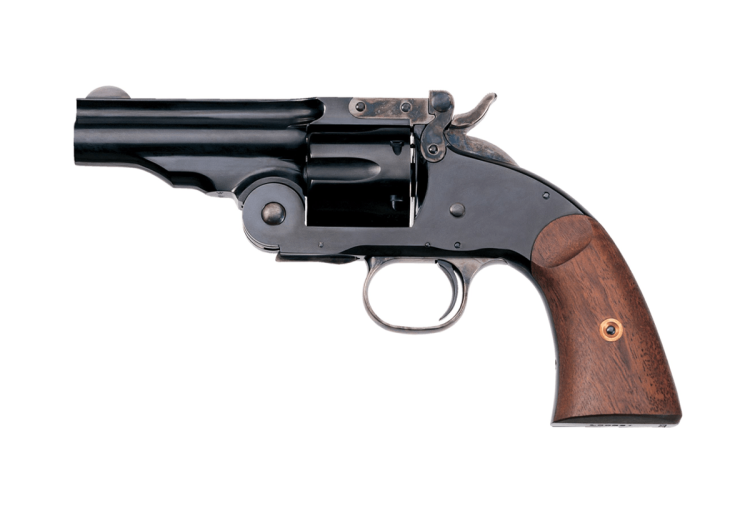 (image for) Taylors and Co Blue Schofield Revolver with Wood Grip