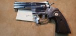 (image for) Colt Python 4.25" 357 Magnum Semi Bright Stainless Revolver